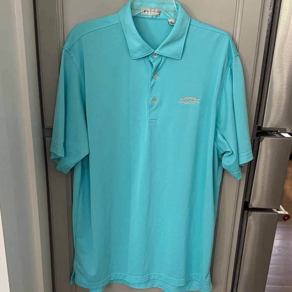 Peter Millar Turquoise Polo Shirt